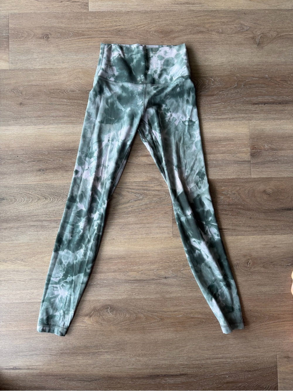 Lululemon tie dye  Green High-Waist Leggings